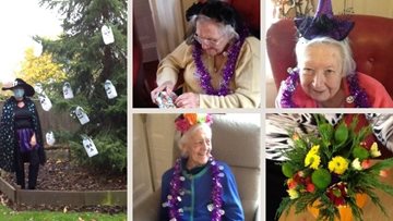 Special pumpkin flowers and fancy dress for Congleton Residents